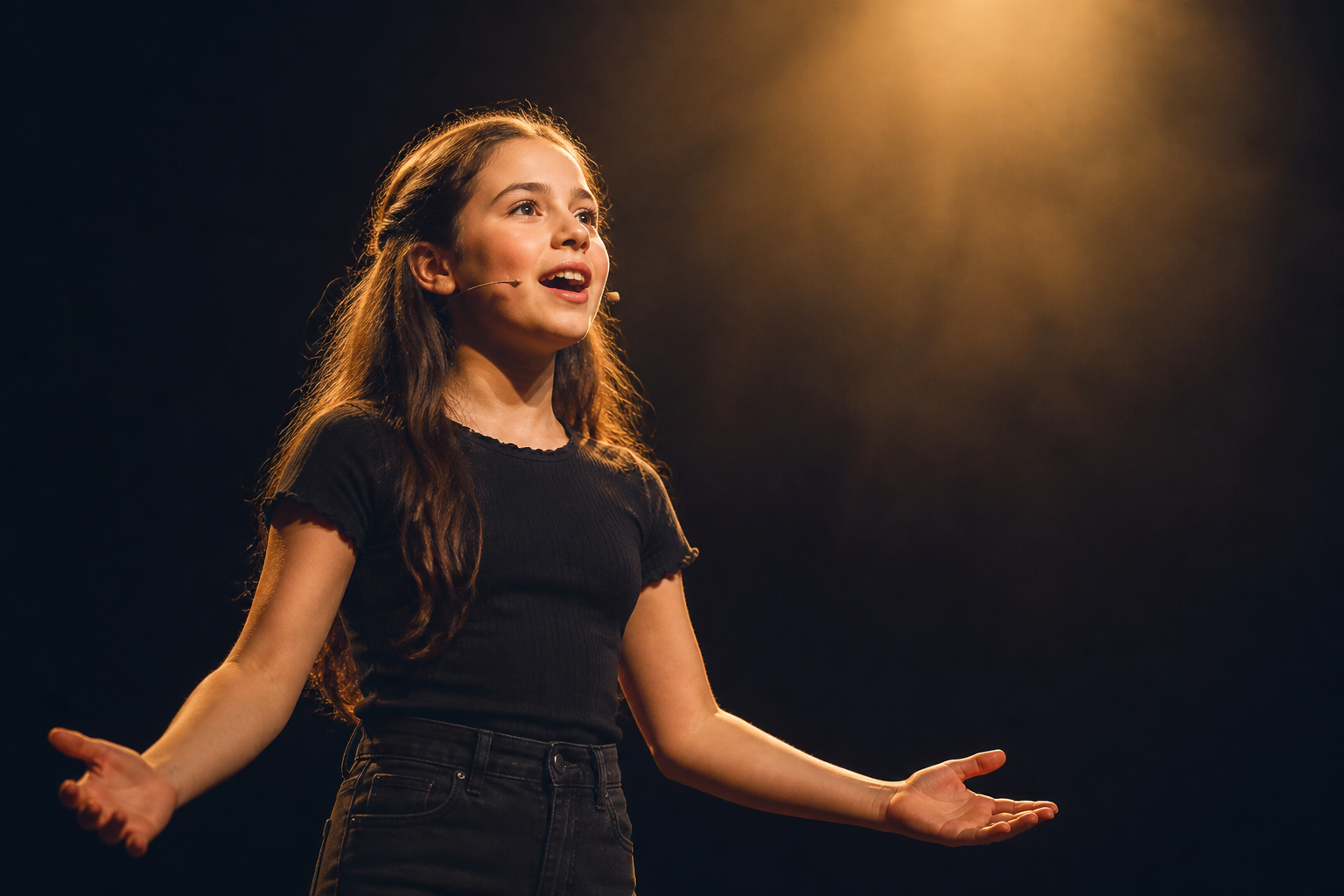 Stage Academy student on stage
